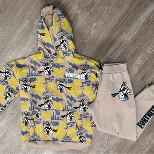 Fortnite Llama Bro Hoodie & Joggers Set Boys Large 14 16